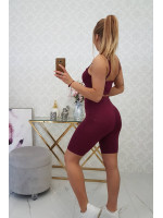 Kostiumėlis of sports top + tamprės (Fuksijos)