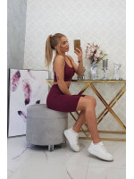 Kostiumėlis of sports top + tamprės (Fuksijos)