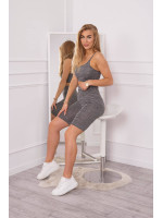 Kostiumėlis of sports top + tamprės (Juoda)