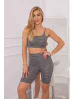 Kostiumėlis of sports top + tamprės (Juoda)