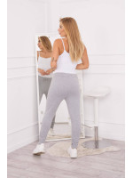 Sweatpants su surišamu juosmeniu (Pilka)