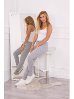 Sweatpants su surišamu juosmeniu (Pilka)