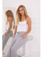 Sweatpants su surišamu juosmeniu (Pilka)