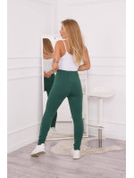 Sweatpants su surišamu juosmeniu (Tamsi) (Žalia)