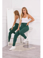 Sweatpants su surišamu juosmeniu (Tamsi) (Žalia)