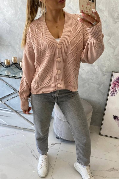 Megztinis su sagutėmis (Šviesiai rožinė spalva) 