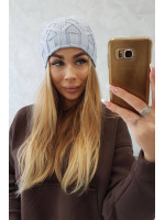 Kepurė moterims K201 su vilna (mėlynos spalvos)