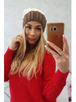 Kepurė K203 (Šilko spalva)+mocca