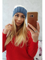 Kepurė K203 (Šilko spalva)+(Mėlyna)