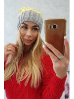 Kepurė K203 (Geltona)+(Pilka)