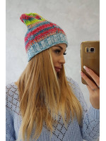 Kepurė K255 su vilna (geltona+mėlyna)