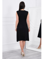 Suknelė su V formos iškirpte nėščiosioms (Juoda)