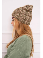 Women's cap Eliza K205 (Kapučino) + (Šviesi) (Chaki)