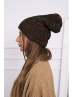 Women's cap Delia K260 (Lapės spalva)+(Tamsi) (Žalia)