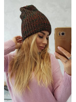 Women's cap Delia K260 (Lapės spalva)+(Tamsi) (Žalia)