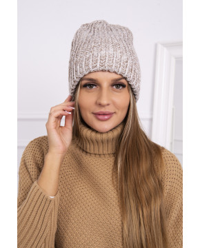 Women's cap Delia K260 (Šviesi) (Smėlio spalva)