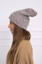 Women's cap Delia K260 (Tamsi) (Smėlio spalva)