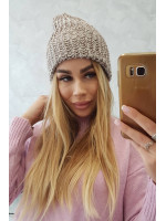 Women's cap Delia K260 (Tamsi) (Smėlio spalva)