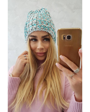 Women's cap Lora K312 (Turkio spalva) + (Pilka)