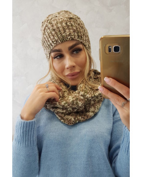 Women's setsu fleece Lucyna K317 (Chaki)+(Šilko spalva)