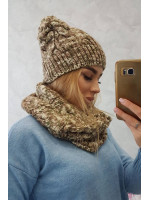 Women's setsu fleece Lucyna K317 (Chaki)+(Šilko spalva)