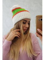 Women's cap Kinga K297 (Balta) + (Oranžinė) + (Žalia)