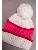 Women's cap Kinga K297 (Balta) + (Raudona) + (Šviesi) (Rožinė)
