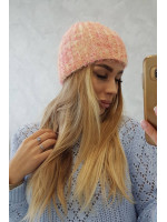 Women's cap Cina K259 (Šilko spalva) + (Avietinė)