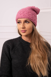 Women's cap Aniela K338 (Tamsi) (Rožinė)