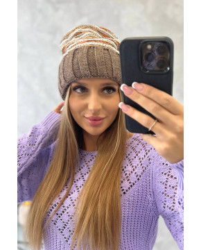 Women's cap Feba K330 mocca