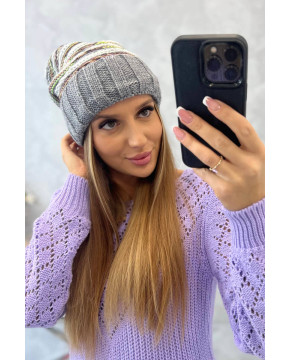 Women's cap Feba K330 (Tamsiai pilka)