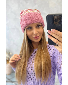 Women's cap Feba K330 (Tamsi) (Rožinė)