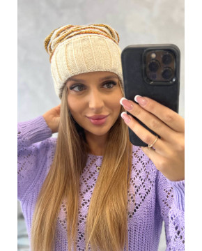 Women's cap Feba K330 (Šilko spalva)+(Oranžinė)