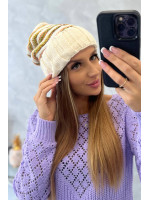 Women's cap Feba K330 (Šilko spalva)+(Neoninė) (Žalia)