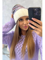 Women's cap Feba K330 (Šilko spalva)+(Violetinė)