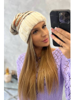 Women's cap Feba K330 (Šilko spalva)+(Smėlio spalva)