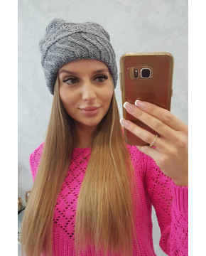 Women's cap Dagmara K332 (Tamsi) (Pilka)