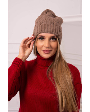 Women's cap Irmina K333 mocca