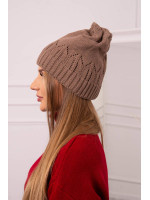 Women's cap Irmina K333 mocca