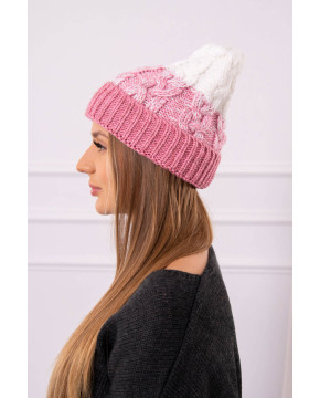 Women's cap Samara K346 (Šviesiai) (Rožinė)+(Šilko spalva)