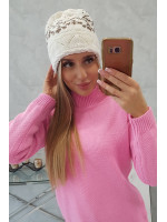 Women's cap Kira K374 (Šilko spalva)+(Ruda)