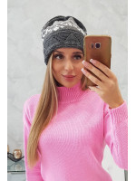 Women's cap Kira K374 (Tamsi) (Pilka)