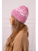 Women's cap Kira K374 (Tamsi) (Rožinė)+(Balta)