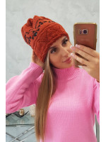 Women's cap Kira K374 (Lapės spalva)+(Juoda)