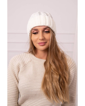 Women's cap Selena K384 (Šviesi) (Šilko spalva)