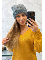 Women's cap Amira K359 (Tamsiai pilka)