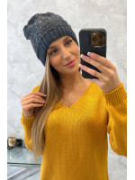 Women's cap Amira K359 (Grafito)+(Juoda)