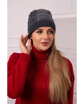 Women's cap Amira K359 (Grafito)+(Balta)