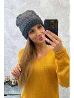 Women's cap Amira K359 (Grafito)+(Balta)