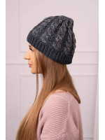 Women's cap Kalina K362 (Grafito)+(Balta)